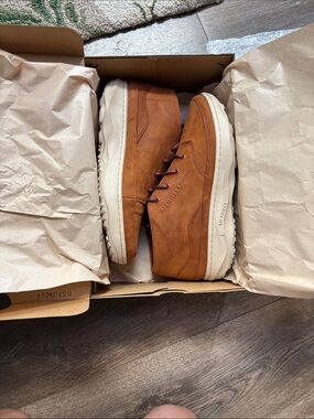 Merrell Men's Brown Leather Slip-On Casual Sneakers